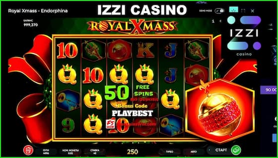 A new game Royal Xmass from provider Endorphina in the new casino IZZI is in this image is in this image.