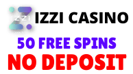 IZZI Casino 50 free spins logo png for Single page FreeSpinsWin.com