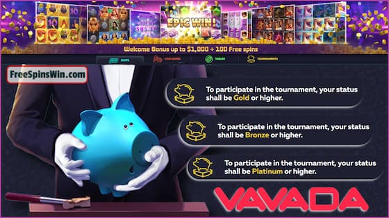 Get free spins with no deposit and take your big winnings in the casino Vavada in this picture!
