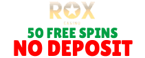 ROX Casino 50 free spins logo for FreeSpinsWin