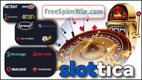 You'll find a great selection of games and Live Novomatic in the Crypto Casino Slottica in this image!