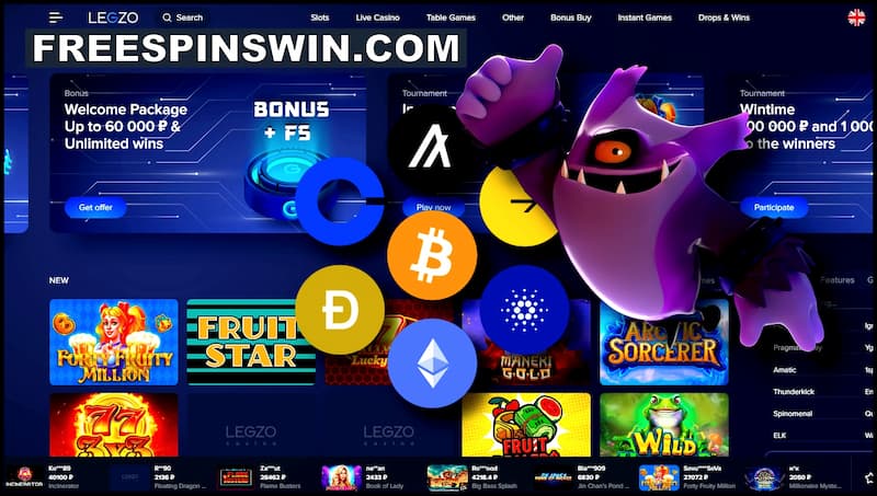 A photo of a person holding a smartphone and playing a free spin game in a crypto casino app