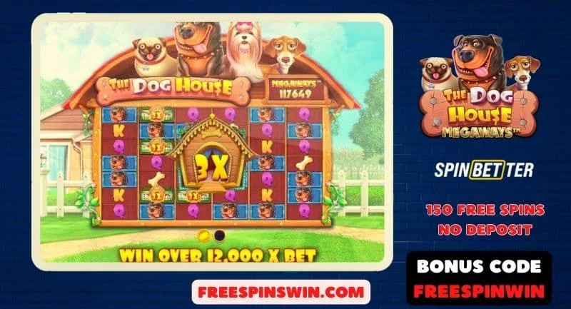 Catch sticky wilds in the bonus feature of the new slot The Dog House Megaways from Pragmatic Play, and get bigger wins pictured.