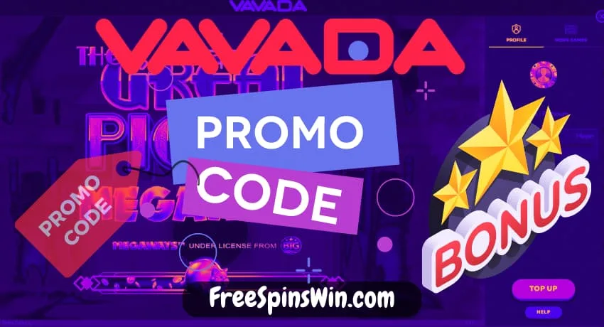Use Vavada bonus codes to get 100 free spins and no deposit bonuses pictured.